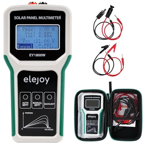 PV Messgerät,1800W Photovoltaik Solarpanel Tester Solarpanel-Multimeter-Tester,Leistungsmesser für Solar PV Anlage Solarmodul Tests,nicht höher als DC 20-120V 60A.
