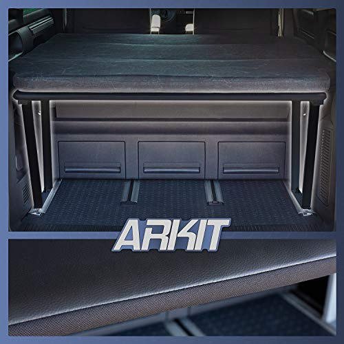 VW T5 y T6 Multivan Tablero de extensión de cama multiflex con placa MDF de 53 cm de altura