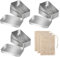 Porta Saponetta in Alluminio, Set di 3 Portasapone da Viaggio con Scolapiatti, Contenitore Portasapone 3Pz con Sacchetto del Sapone per Casa, Viaggi, Campeggio