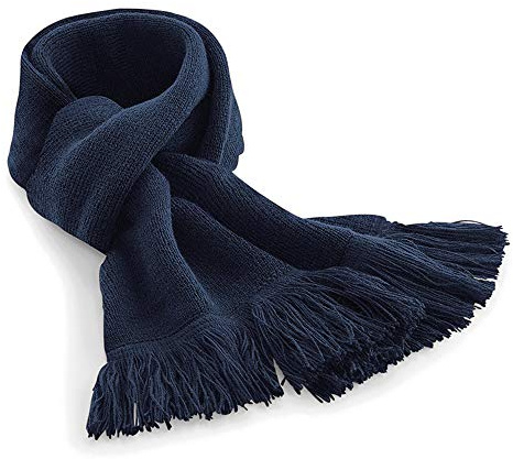 ASVP Shop Unisex Fashion Scarves for Autumn Winter Classic Waffle Knit (Navy)