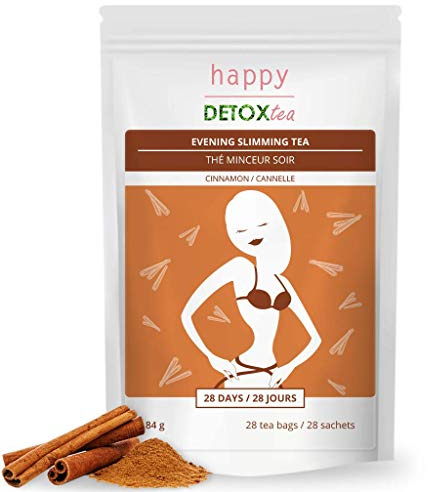 Happy Detox Tea - Zimt Schlankheits-tee - 4 Wochen - 28 Teebeutel