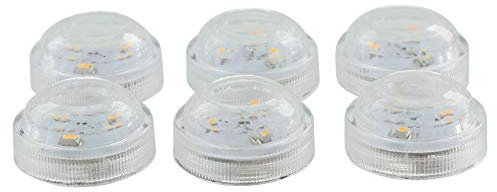Kleine LED-Spot Highlight, im 6er Set, Drehschalter, im Wasser einsetzbar