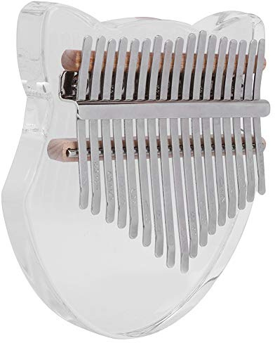 Tragbar, Holz, Acryl, Daumen Klavier, Transparent, 17 Tasten Kalimba Daumen, für Künstler spielbar(Transparent)