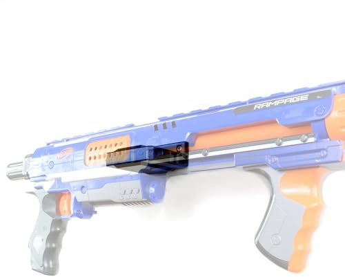 Spartan Mounts Compatible with Nerf N-Strike Blaster | Foam Dart Mag Wall Display Storage Organization System | Unique Low Profile Design Mounting Solution (Side Loading)