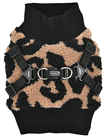 Puppia Brustgeschirr für kleine und mittelgroße Hunde - Serval Harness J - verstellbar und komfortabel, Beige, S