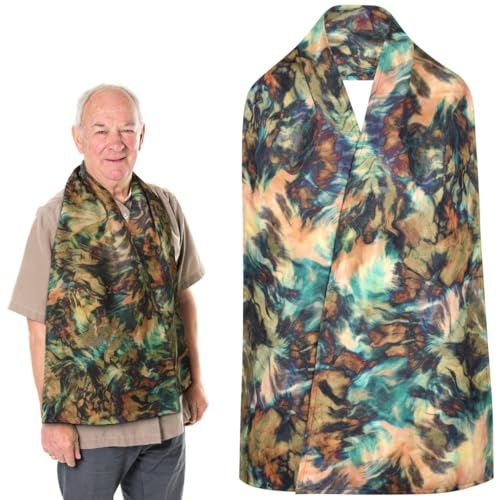 Adult Bib Scarf - Dignified Alternative to Bibs | Washable and Reusable Clothing Protectors for Eating