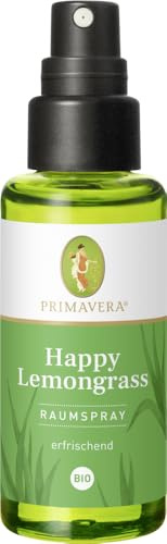 PRIMAVERA Raumspray Happy Lemongrass bio 2 x 50 ml - Aromadiffuser, Aromatherapie - erfrischend - vegan