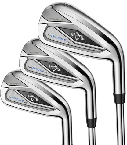 Callaway Golf Paradym AI Smoke HL Iron Set (Left Hand, 6-PW,AW, Graphite, Regular)