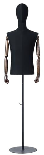 Schneiderpuppe Verstellbar Wird mit Einem Stabilen Metallsockel Geliefert, Flexibler Simulationsmanipulator, Schneiderpuppe Anwendbar auf Kleiderständer, Boutique, Bekleidungsgeschäft ( Size : Circle