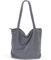 CNMTCCO Tote Bag Damen Shopper Tasche Damen Große Cord-Tragetasche Shopper Für Damen Handtasche Mit Reißverschluss, Taschen Und Fächern – Ideal Für Schule, Arbeit, Einkaufen,Reisen, Alltag (Grau)