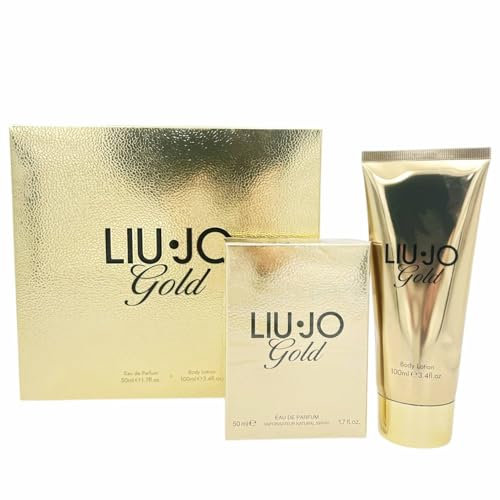 Liu Jo Gold Set Regalo Donna Profumo Eau De Parfum Spray 50ml e Crema Corpo 100ml