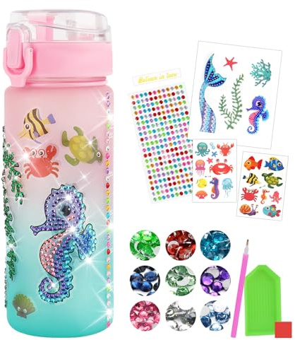 TNEDFOD Bouteille d'Eau Arts et Kits, Jeux Créatif Fille 6 7 8 9 10 Ans, Bouteille Kit de Loisir Créatif Enfant pour Jeux Cadeau Fille 5 6 7 8 9 10 Ans