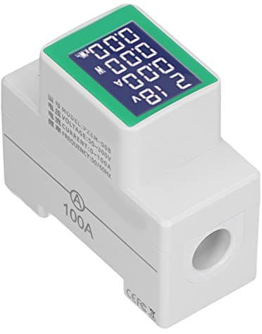 CHICIRIS Contatore su Guida DIN Voltmetro Digitale Amperometro Monitor di Energia di Potenza Contatore di elettricità AC50300V 100A AC Ampere Volt Monitor di Energia di Potenza