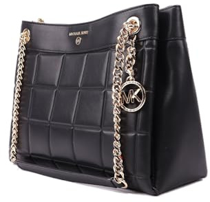 Michael Kors Tasche I Damen I Tote Bag I Modell *SUSAN* I Schultertasche I Schwarz I 32x24x12cm (BxHxT) I MK Logo I Gesteppt I Women-Bag1417