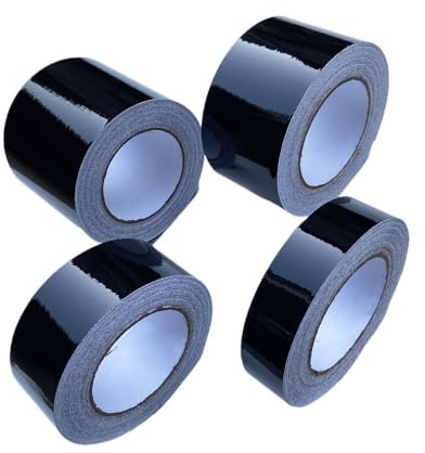 GBSONGJIN Autofolie, Car Wrapping Folie 3/5/7/10CM Glänzend Schwarz Vinyl Fenster Trim Film Blackout Selbstklebende Streifen Band for Auto innen Haube Dach(5X1000 cm)