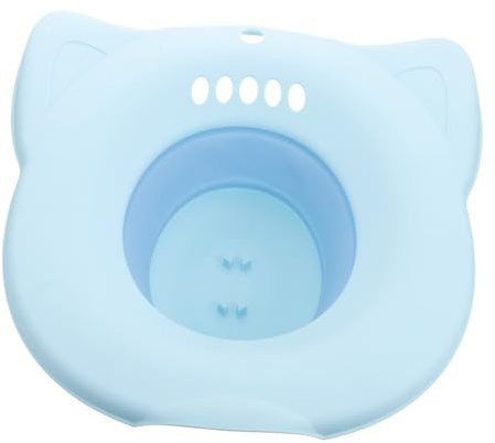 OHPHCALL Faltbarer Sitzbadewanne Toilettenbecken für Damen Stabiler Sitz mit Rutschfesten Kanten Platzsparend Klappbar Hygienische Pflegewanne für Sitzbäder Geeignet für Toilettenmodelle