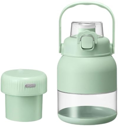 SHYYOULQE Bärbar 20-rostfritt smoothie-maskin USB uppladdningsbar resesminsflaska för gym utomhus kök barnmat förberedelse multifunktionell maskin