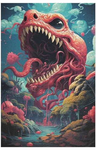 Puzzles 1000 Pièces Adultes, Puzzle De Jeu, Serpent Planche De Bois, Excellent Cadeau pour Enfants 78×53cm