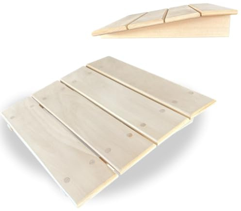 Sotra Sauna Kopfstütze & Rückenstütze aus Linde – Holzunterlage 35×35×8 cm für Sauna & Ruheräume – Vielseitiges natürliches Sauna Zubehör