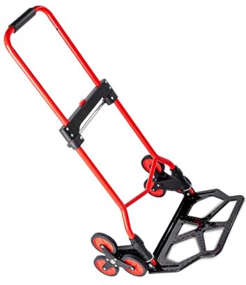 Folding Hand Truck Trolley, Multi-Purpose Sack Barrow Cart, 80KG Capacity, Compact and Lightweight Design