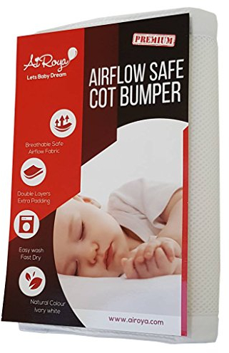 AiRoya® Airflow Mesh Nestchen für zweiseitige Massive Endbetten, Premium doppellagig für extra Polsterung, atmungsaktiv sicher, kein Verhedderungsrisiko, BS 1877 Sicherheitsstandard Compliance