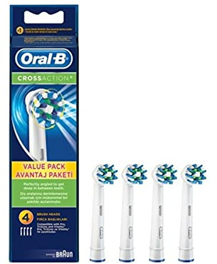 Oral-B Zahnbürste Ersatzkopf Cross Action 4 Stück