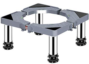 Waschmaschine Sockel Untergestell Stabiler Waschmaschinensockel Universal-Basis mit 4 Verstellbare Stützbeine Trockner Sockel Podest mit Rutschfester Stoßdämpfungsfunktion(40-65cm)