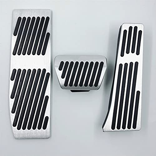 JIERS Auto Pedalauflagen, Für BMW X1, 1 2 4 3 M-Serie E30 E32 E34 E36 E38 E39 E46 E60 E61 E84 E87 E90 E91 E92 E93 2005-2012, at MT Car Styling Fußstütze Gasbremspedal