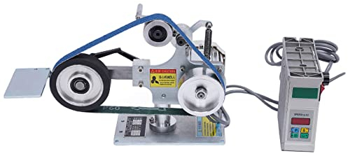 220V Bandschleifmaschine 550W Bandschleifer Tellerschleifer+Bürstenloser Gleichstrommotor 30M / S, Geeignet zum Schleifen, Feilen, Schärfen und Entrosten