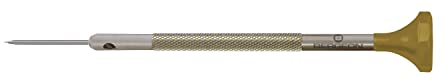 Bergeon Schraubendreher 30081-AT-070, aus Inox, mit Edelstahlklinge, 0,7 mm, mit 2 Ersatzklingen
