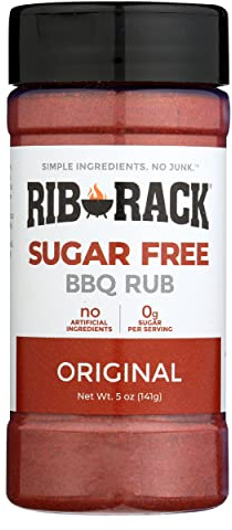 Rib Rack BBQ Rub, Original, Sugar Free, 5 Oz (Pack of 6)