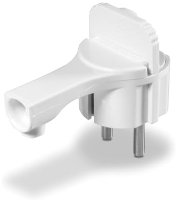 KEL Ultra Flat Winkelstecker mit Erdung 16A weiß