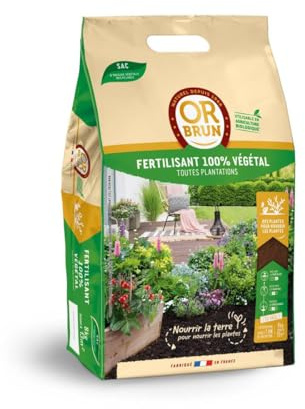 OR BRUN Fertilisant 100% Végétal 8 kg - Nourrissez Votre Sol naturellement