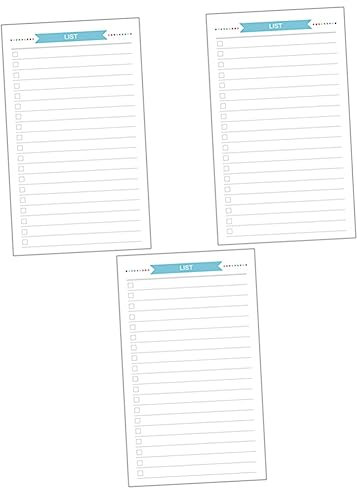 NUOBESTY 3 Sets Glatte 6-loch-papiernachfüllungen Für Notizbücher Planer Tagebücher Ordner Nachfüllpapiere Linierte Nachfüllpapiere 40 Blatt * 3