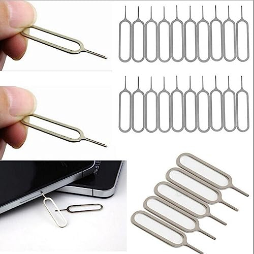 Pack of 100 Sim Card Tray Removal Tool PINS For all Type of smart Phones, Ejector Opening Tool, Tray Eject Pins Needle Opener, Universal Sim Ejector Tool for Mobile Phones Tablets, Sim Card extractor.