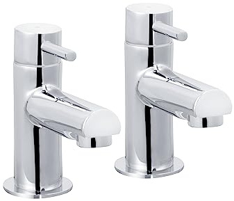 Bristan Mios Bathroom Taps, Chrome Pillar Bath taps | MIO 3/4 C, Modern design, Matching bathroom sink taps available, Lifetime Cover