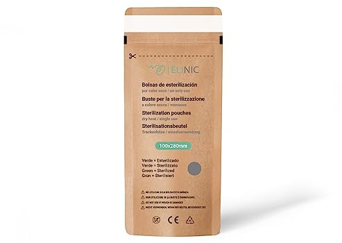 Sacchetti di sterilizzazione per calore secco 100 pz. (100 x 280 mm)
