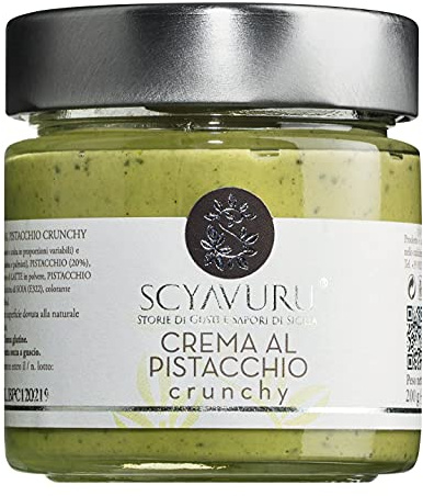 Crema al Pistacchio Crunchy - Pistazien-Creme mit kandierten Pistazien 200 g