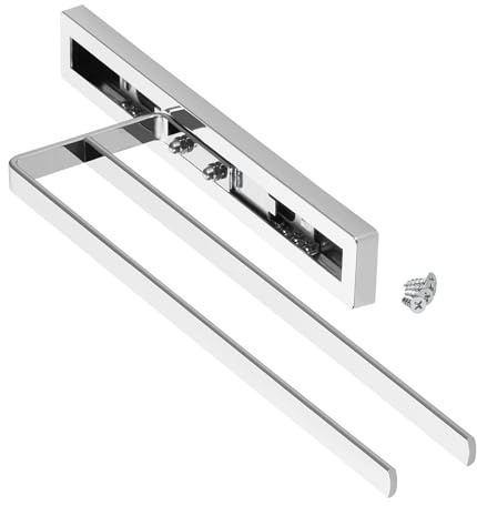 SOTECH Handduksutdrag ELEGANCE krom 2-armad 325 mm insatt, 470 mm förlängd handdukshållare