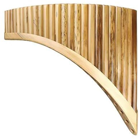 Panflöte Instrument 25 Pfeifen Panflöte Volksinstrument Panflöte C-Tonart Handgefertigtes Holzblasinstrument In C-Tonart (Color : Left)