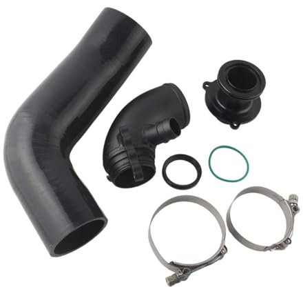 GOINTDJD Admisión Aire Manguera de Entrada de Silicona, Codo de Entrada Turbo, silenciador Turbo, eliminación para VW, para Golf MK7 R Tubería de Admisión(Color:Negro)