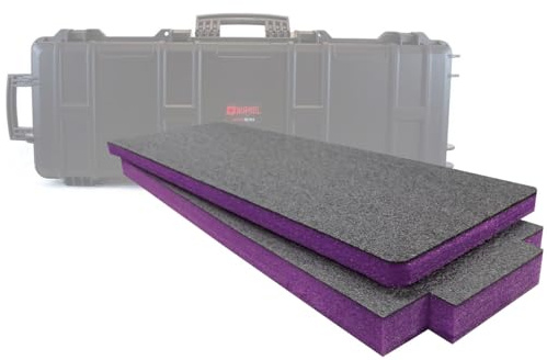 Shadow Foam Einsätze für Nuprol Großer Hartschalenkoffer | Schneiden und Abziehen Schaumstoffeinsätze für Nuprol Airsoft Cases, Airsoft Organisation & Organizer (lila)