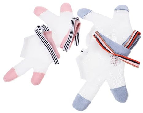 Toyvian 10paare Daumenlutschen Stopp-handschuhe Atmungsaktive Anti-biss-handschuhe Für Kleinkinder Tragbare Und Bequeme Zum Schutz Vor Daumenlutschen Und Kratzen
