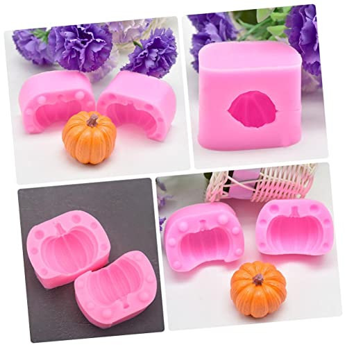 Amosfun 2 Paia Di Per Dolci in Silicone Per La Cottura Di Per Dolci A Forma Di Zucca Set Di Per Dolci Da Dessert Sicuri E Robusti