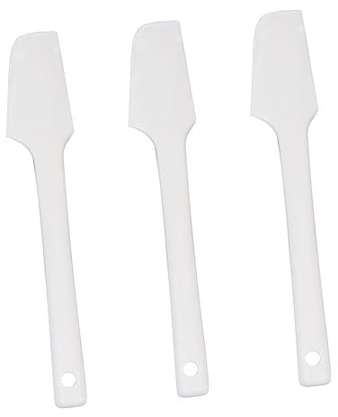 PHENOFICE 3piezas Espátulas De Silicona Para Hornear Raspador De Herramientas Para Pasteles Mango Antideslizante Seguro y Cómodo Para Regalos