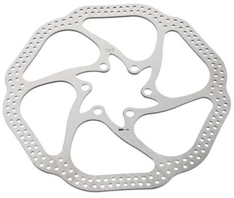 Kisangel Scheibenbremsbelag 6 Zoll 160 Mm Stahlscheibenbremse Hochpräzises Polieren für Praktisches Radfahren