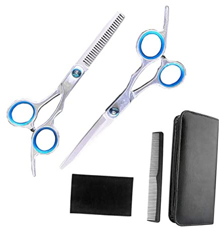 MUSISALY 5-teiliges Haarschneidescheren-set Effilierschere Kamm Tuch-set Friseursalon-werkzeuge Für Professionellen Gebrauch