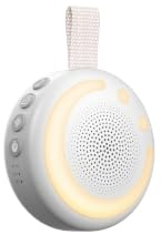 Numsy Shush Machine à Bruit Blanc Bébé avec Veilleuse - White Noise Machine | Aide au Sommeil Bébé, 21 Sons Apaisants, Minuterie et Volume Réglable, Portable et Rechargeable USB-C jusqu'à 18 h