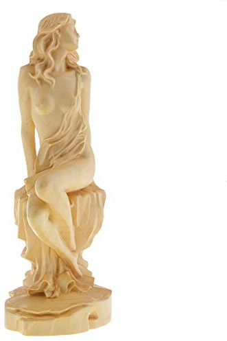 Pleayietoopiatiey Hand Carving Boxwood European Beauty Figurine Statue for Home Decoration DIY
