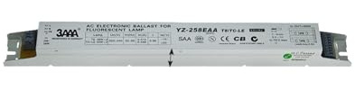 ZMZYELPECB Balasto electrónico T8 de 220 a 240 V YZ-158EAA YZ-258EAA T8/TC-LE de 2 x 58 W y 2 x 55 W for rectificador de Caja de luz publicitaria con lámpara Fluorescente T8(YZ-258EAA)